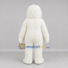 Custom White and Blue Yeti Mascot Costume Adult Full Body Suit for Winter Events