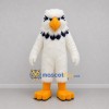Custom White and Blue Eagle Mascot Costume Adult Full Body Suit for Sports Events