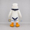 Custom White and Blue Eagle Mascot Costume Adult Full Body Suit for Sports Events