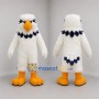 Custom White and Blue Eagle Mascot Costume Adult Full Body Suit for Sports Events