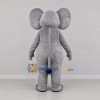 Custom Gray and Pink Elephant Mascot Costume Adult Full Body Suit for Zoo Events