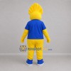 Custom Yellow and Blue Fantasy Character Mascot Costume Adult Full Body Suit for School Events