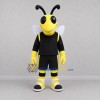 Custom Yellow and Black Bee Mascot Costume Adult Full Body Suit for Sports Events