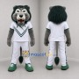 Custom Gray and White Lion Mascot Costume Adult Full Body Suit for Sports Events