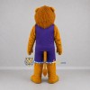 Custom Gold and Purple Lion Mascot Costume Adult Full Body Suit for Sports Events