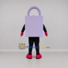 Custom Lavender and Pink Padlock Mascot Costume Adult Full Body Suit for Security Promotions