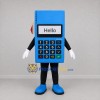 Custom Blue and Black Payment Terminal Mascot Costume Adult Full Body Suit for Trade Shows