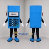 Custom Blue and Black Payment Terminal Mascot Costume Adult Full Body Suit for Trade Shows