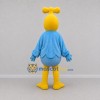 Custom Yellow and Blue Fantasy Bird Mascot Costume Adult Full Body Suit for Children's Events