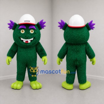 Custom Green and Purple Monster Mascot Costume Adult Full Body Suit for Birthday Parties