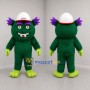 Custom Green and Purple Monster Mascot Costume Adult Full Body Suit for Birthday Parties