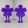 Custom Purple Flower Mascot Costume Adult Full Body Suit for Spring Events
