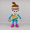 Custom Brown and Blue Acorn Mascot Costume Adult Full Body Suit for Community Events
