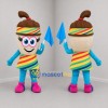 Custom Brown and Blue Acorn Mascot Costume Adult Full Body Suit for Community Events
