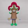 Custom Brown and Red Tree Mascot Costume Adult Full Body Suit for Nature Events