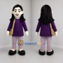 Custom Purple Woman Mascot Costume Adult Full Body Suit for Community Events