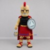 Custom Gold and Red Spartan Warrior Mascot Costume Adult Full Body Suit for Sports Events