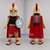 Custom Gold and Red Spartan Warrior Mascot Costume Adult Full Body Suit for Sports Events