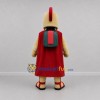 Custom Gold and Red Spartan Warrior Mascot Costume Adult Full Body Suit for Sports Events