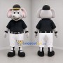 Custom Gray and Black Elephant Mascot Costume Adult Full Body Suit for Baseball Games
