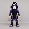 Custom Black and Purple Samurai Mascot Costume Adult Full Body Suit for Cultural Festivals