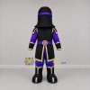Custom Black and Purple Armored Warrior Mascot Costume Adult Full Body Suit for Theater Events