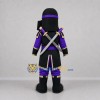 Custom Black and Purple Armored Warrior Mascot Costume Adult Full Body Suit for Theater Events