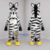 Custom Black and White Zebra Mascot Costume Adult Full Body Suit for Zoo Events