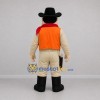 Custom Tan and Orange Cowboy Mascot Costume Adult Full Body Suit for Western Parties