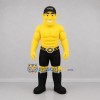 Custom Yellow and Black Strongman Mascot Costume Adult Full Body Suit for Sports Events