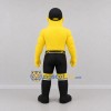 Custom Yellow and Black Strongman Mascot Costume Adult Full Body Suit for Sports Events