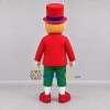 Custom Red and Green Top Hat Showman Mascot Costume Adult Full Body Suit for Carnival Events
