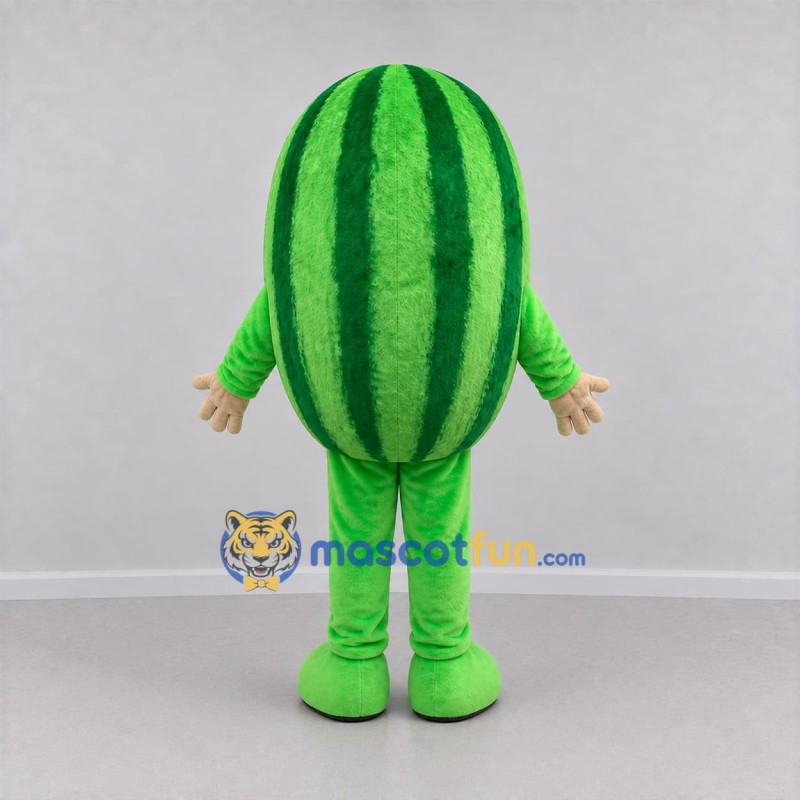 Custom Green Watermelon Mascot Costume Adult Full Body Suit for Farmers Markets