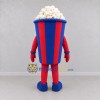Custom Red and Blue Popcorn Bucket Mascot Costume Adult Full Body Suit for Cinema Promotions