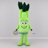 Custom Green Celery Mascot Costume Adult Full Body Suit for Farmers Markets