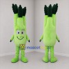 Custom Green Celery Mascot Costume Adult Full Body Suit for Farmers Markets