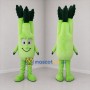 Custom Green Celery Mascot Costume Adult Full Body Suit for Farmers Markets