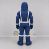 Custom Blue and White Superhero Mascot Costume Adult Full Body Suit for Community Events