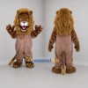 Custom Brown Lion Mascot Costume Adult Full Body Suit for Wildlife Events
