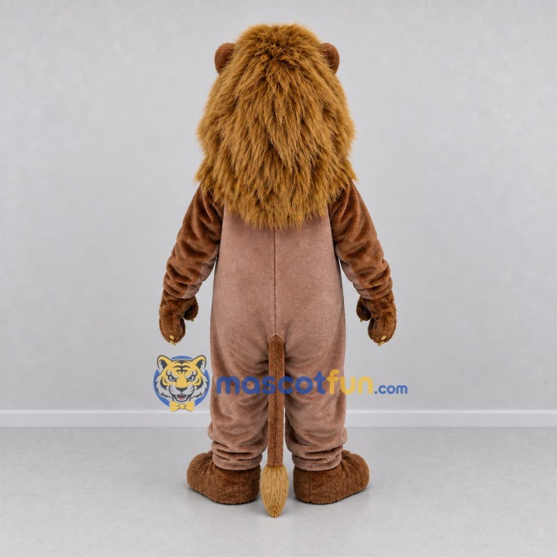 Custom Brown Lion Mascot Costume Adult Full Body Suit for Wildlife Events