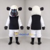Custom Black and White Sheep Mascot Costume Adult Full Body Suit for Farm Events