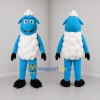 Custom Blue and White Sheep Mascot Costume Adult Full Body Suit for Farm Events