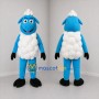 Custom Blue and White Sheep Mascot Costume Adult Full Body Suit for Farm Events
