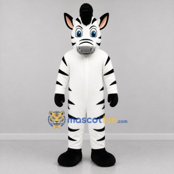 Custom Black and White Zebra Mascot Costume Adult Full Body Suit for Zoo Events