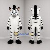 Custom Black and White Zebra Mascot Costume Adult Full Body Suit for Zoo Events