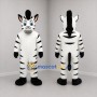 Custom Black and White Zebra Mascot Costume Adult Full Body Suit for Zoo Events