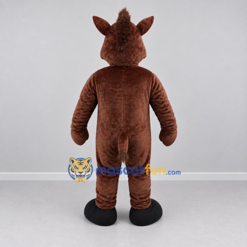 Custom Brown Boar Mascot Costume Adult Full Body Suit for Sports Events