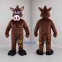 Custom Brown Boar Mascot Costume Adult Full Body Suit for Sports Events
