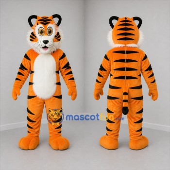 Custom Orange and Black Tiger Mascot Costume Adult Full Body Suit for School Events