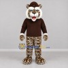 Custom Brown and White Tiger Mascot Costume Adult Full Body Suit for Community Events